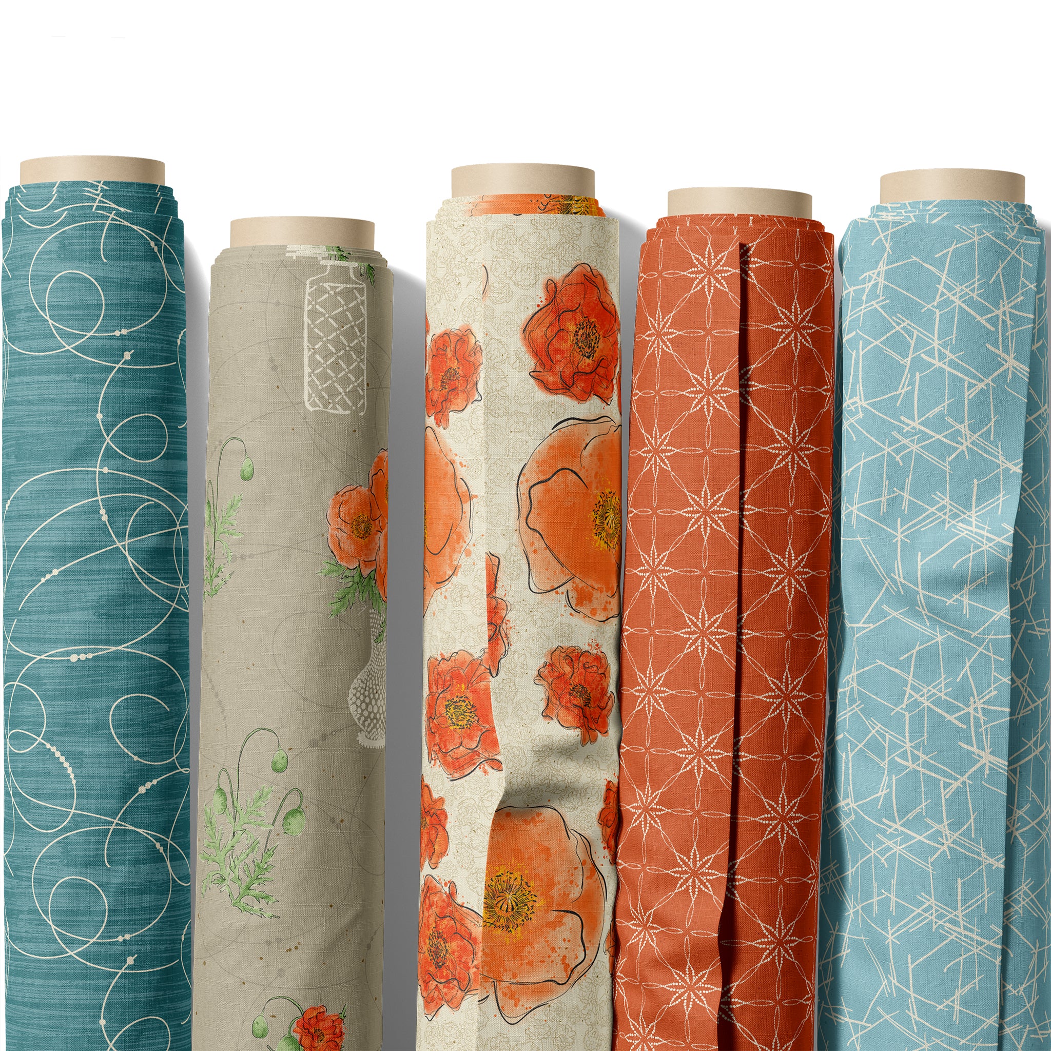 Modern Vintage: Treasured Fabric Collection - Etched Glass Earth - Image 4