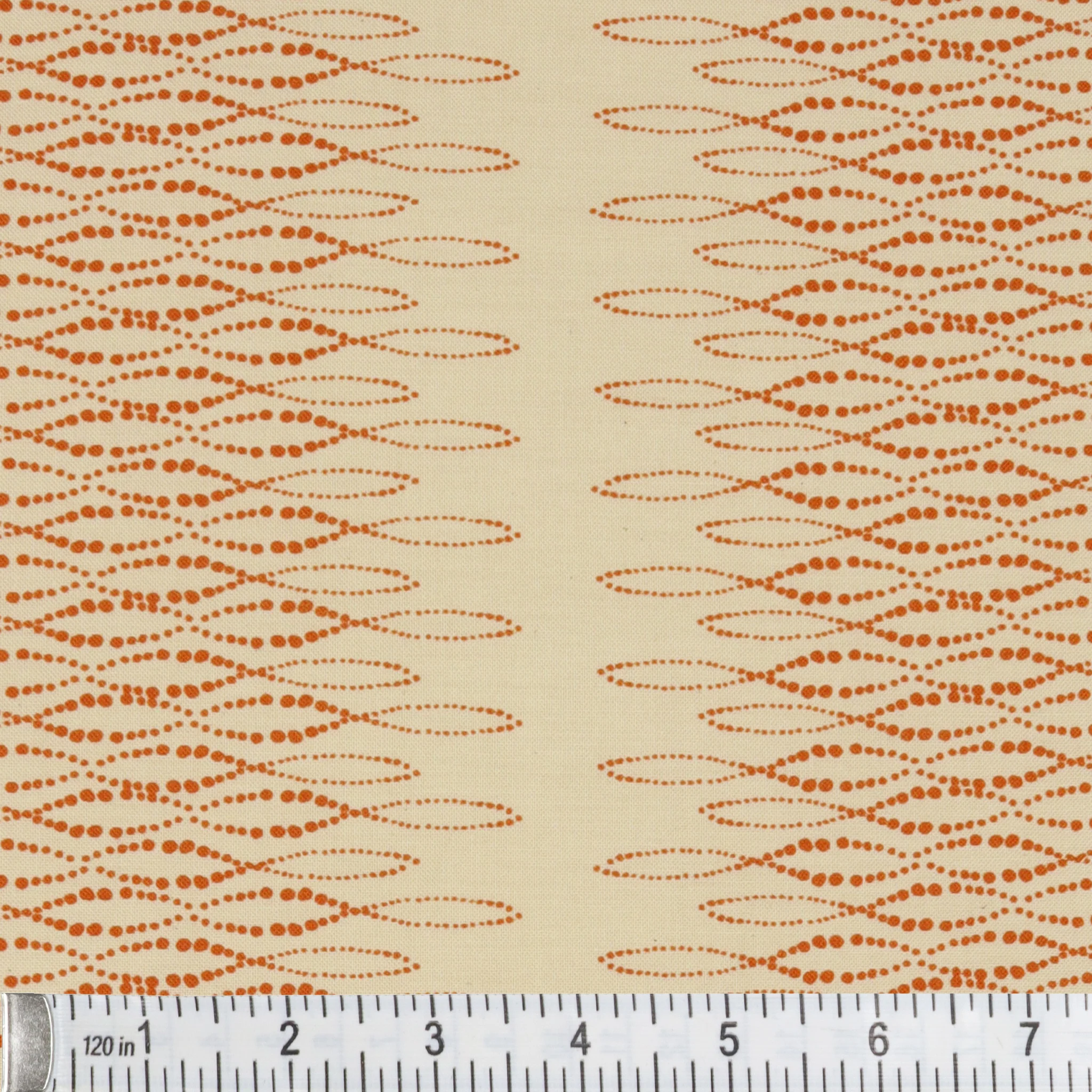 Modern Vintage: Treasured Fabric Collection - Loopy Lace Terracotta - Image 3